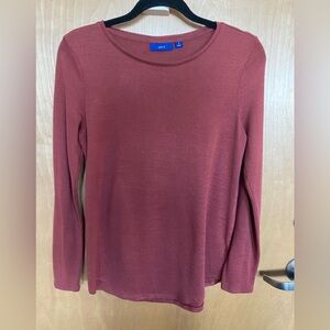 Size small long sleeve sweater like pullover top.